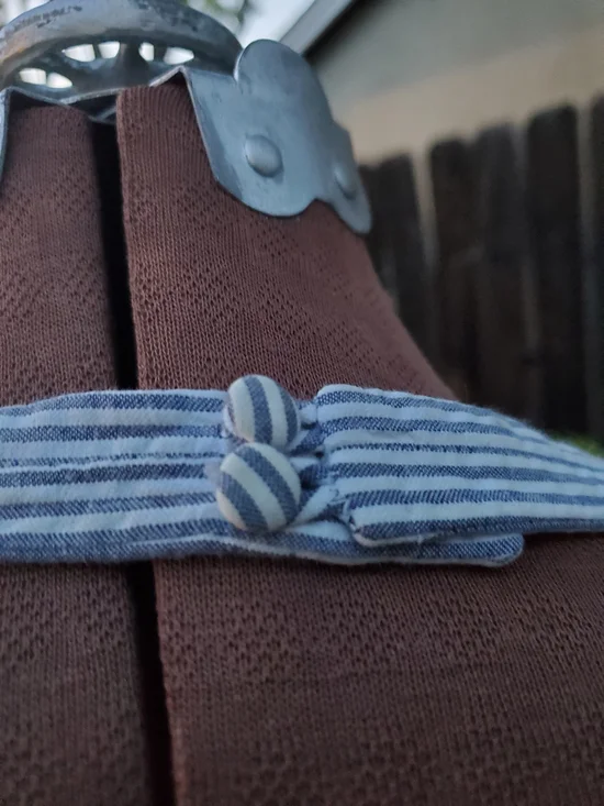 Trashy Diva Blue and White Striped Halter Fit-and-Flare Midi Dress - Picture 7 of 8